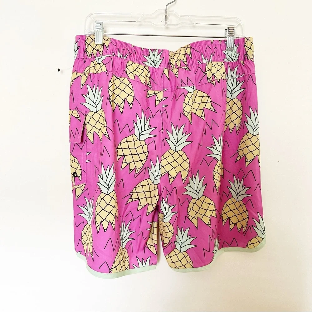 Urban Outfitters X Sovereign Code JOYRIDE SWIM SHORT PINEAPPLE PINK GLOW/ PINK